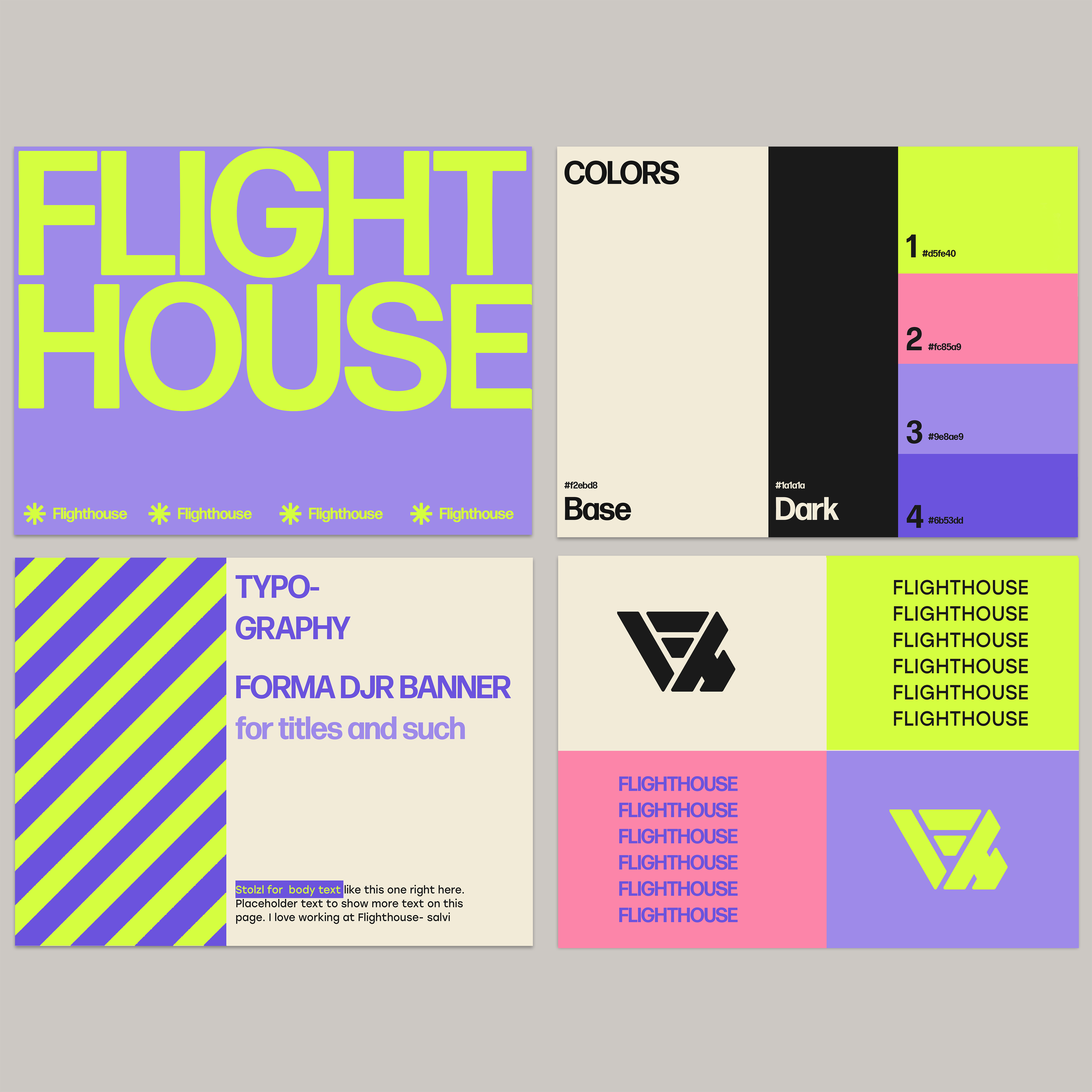 Flighthouse Branding One Page